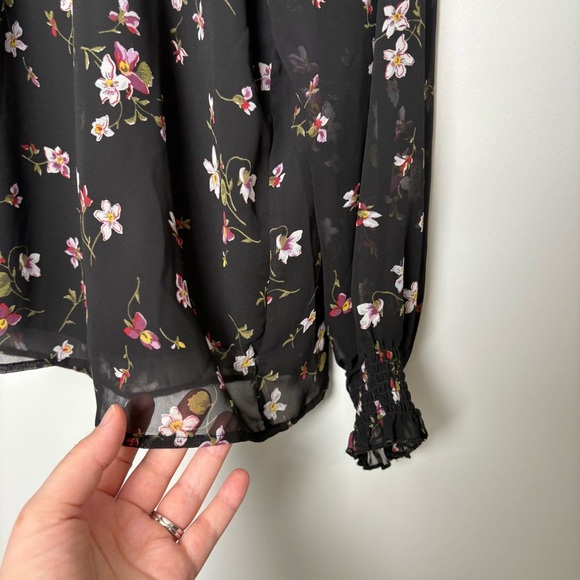 Madewell Backyard Blooms Smocked Mock Neck Top - Picture 6 of 10